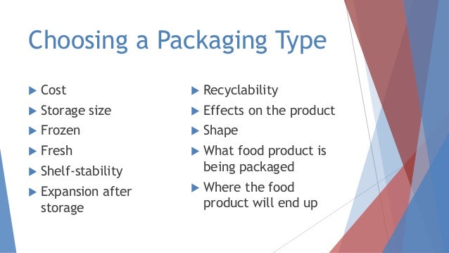 Regulation of food packaging